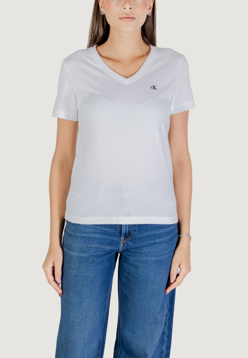 T-shirt Calvin Klein Jeans Archive Jersey Vnk Tee EU Bianco - Foto 5