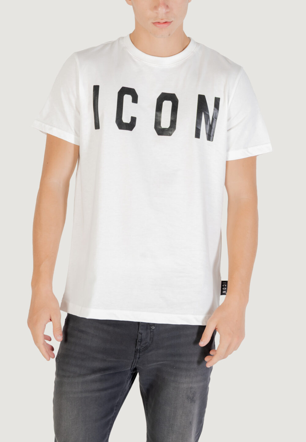 T-shirt Icon  Bianco - Nero - Foto 1