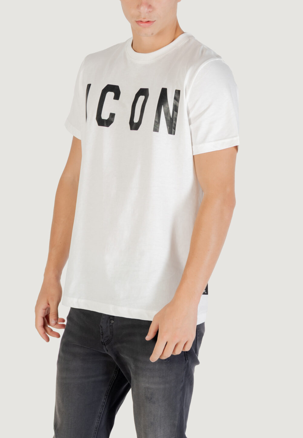T-shirt Icon  Bianco - Nero - Foto 2