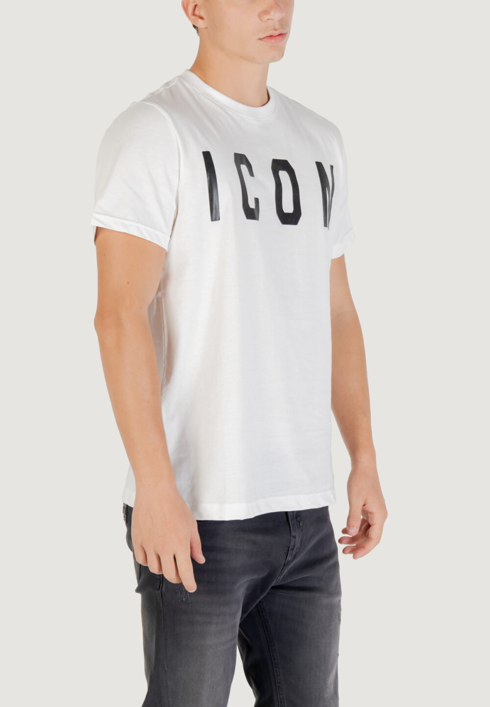 T-shirt Icon  Bianco - Nero - Foto 3