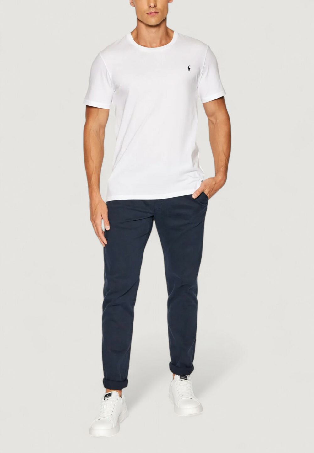 T-shirt Ralph Lauren S/S CREW-SLEEP-TOP Bianco - Foto 3