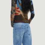 T-shirt manica lunga Desigual TS_DRAGON_LACROIX Azzurro - Foto 3