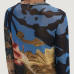 T-shirt manica lunga Desigual TS_DRAGON_LACROIX Azzurro - Foto 4