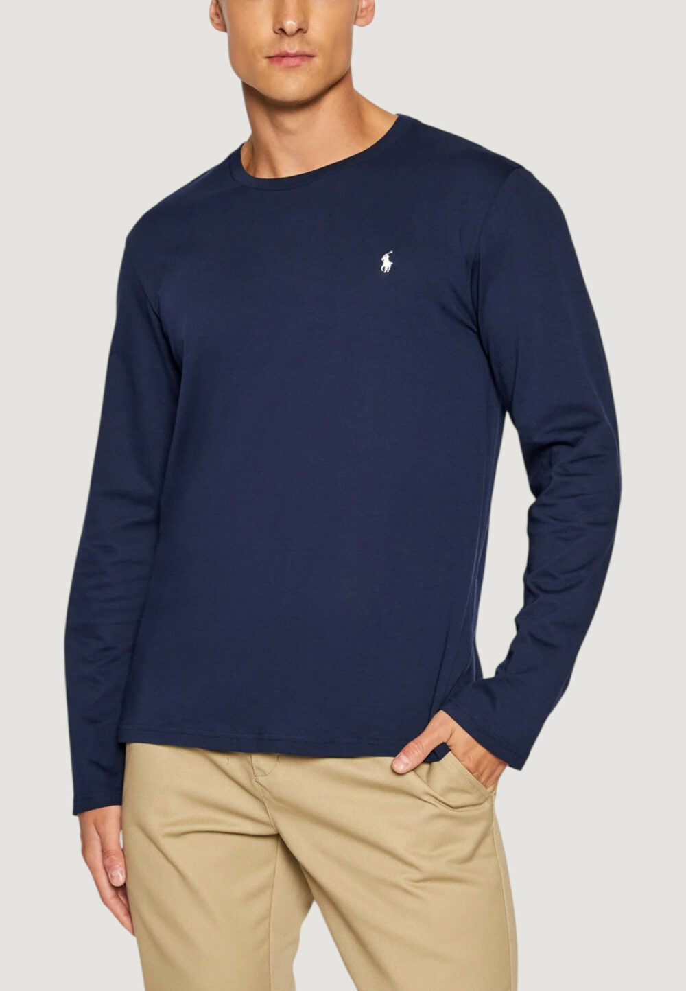 T-shirt manica lunga Ralph Lauren L/S CREW-SLEEP-TOP Blu - Foto 1