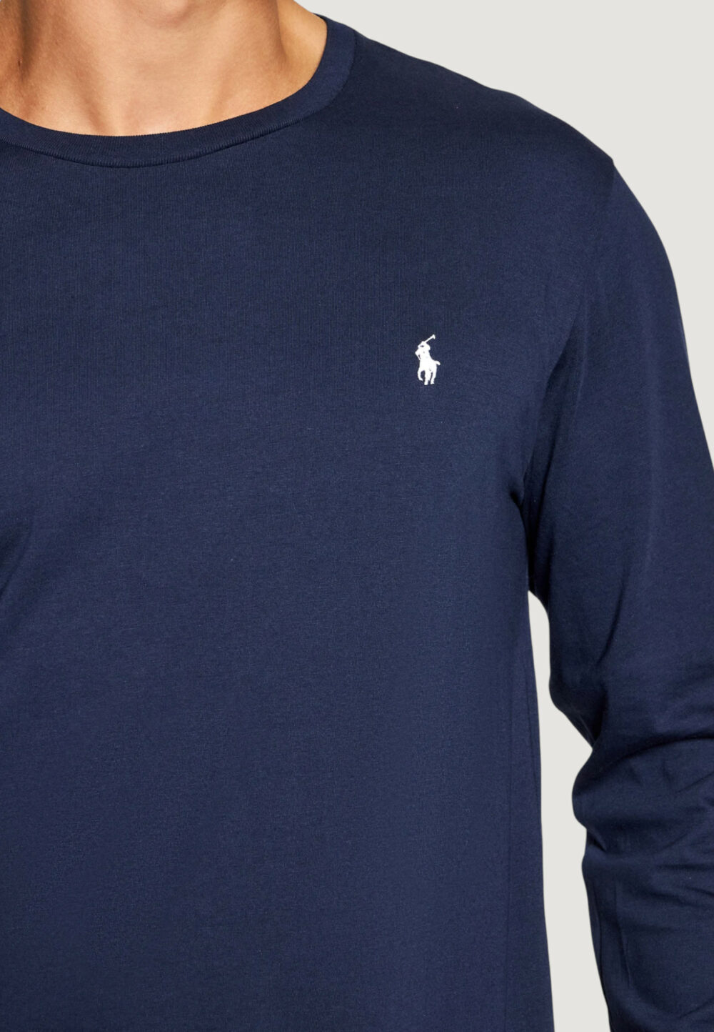 T-shirt manica lunga Ralph Lauren L/S CREW-SLEEP-TOP Blu - Foto 4