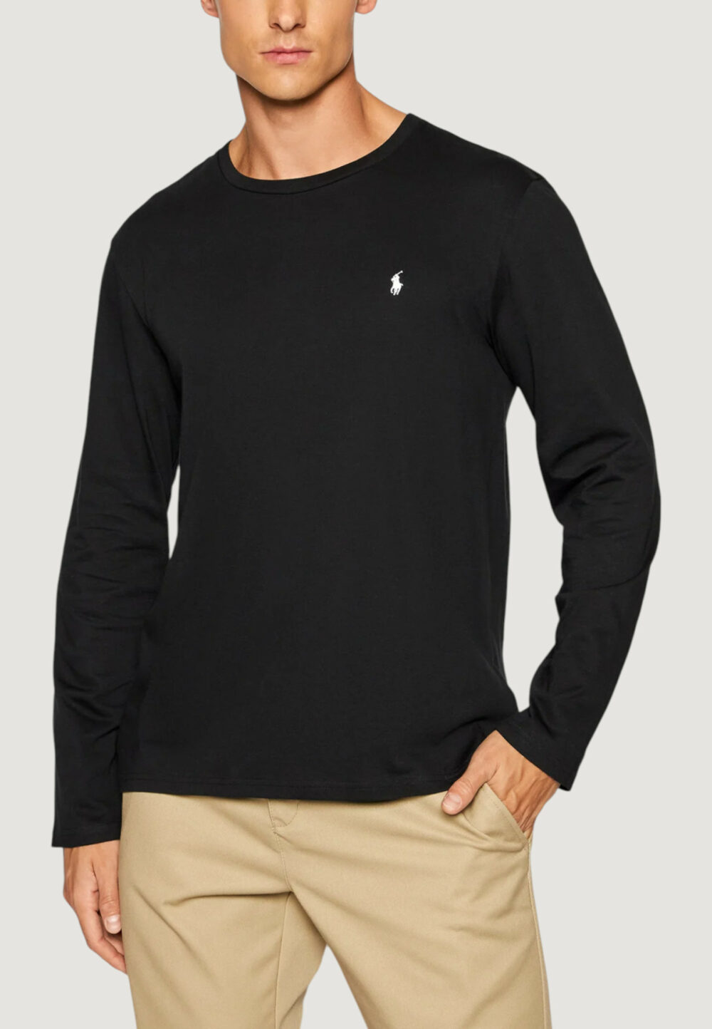 T-shirt manica lunga Ralph Lauren L/S CREW-SLEEP-TOP Nero - Foto 1