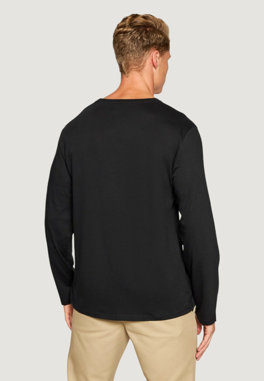T-shirt manica lunga Ralph Lauren L/S CREW-SLEEP-TOP Nero - Foto 3