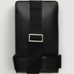 Tracolla Calvin Klein RAISED SQUARE SLING Nero - Foto 2