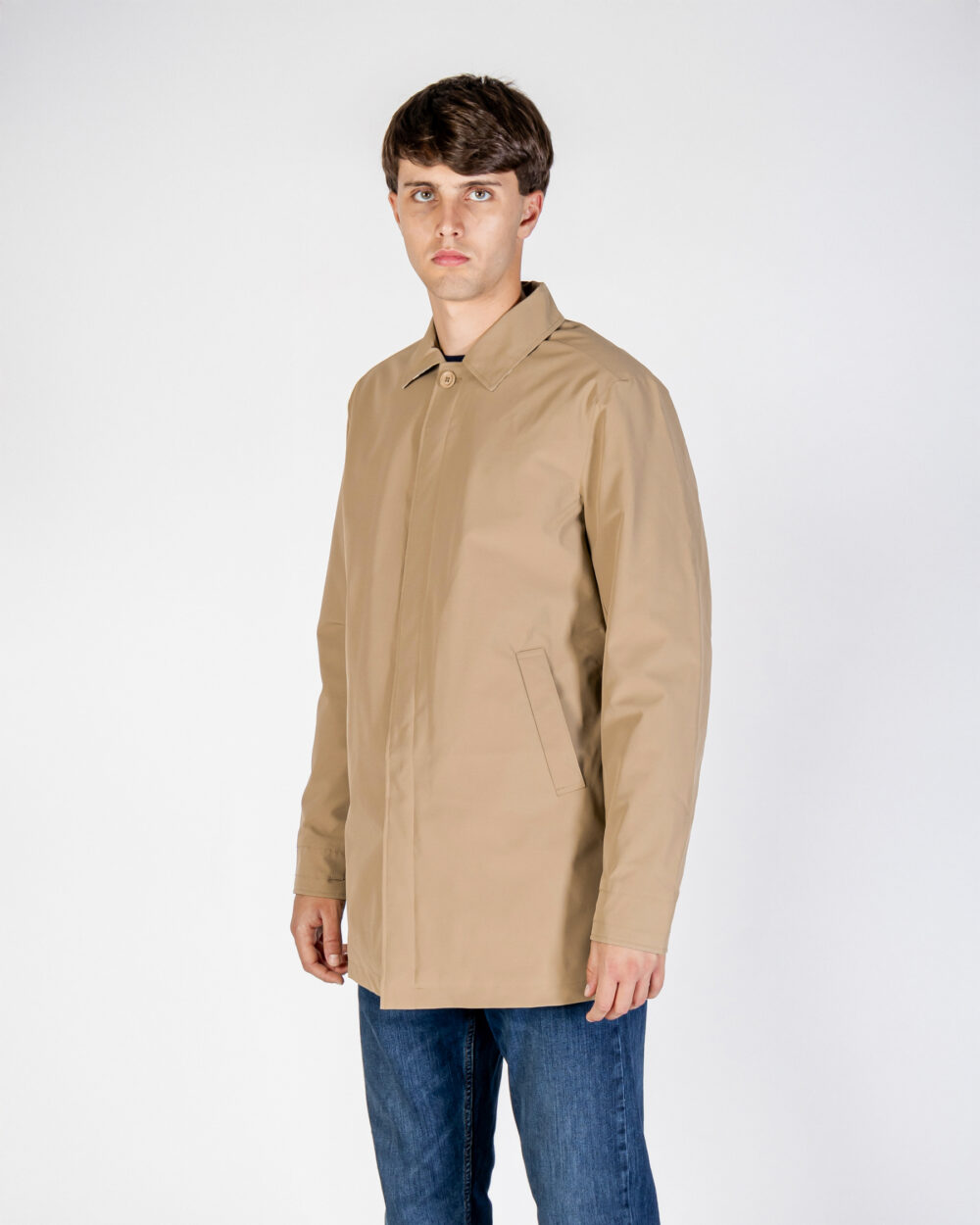 Trench Aquascutum Active SHELL ACTIVE MID TRENCH Beige scuro - Foto 2