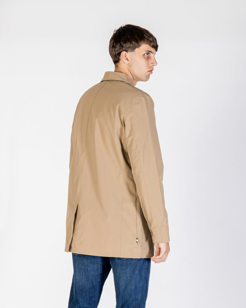Trench Aquascutum Active SHELL ACTIVE MID TRENCH Beige scuro - Foto 3