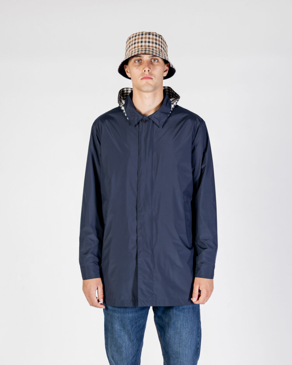 Trench Aquascutum Active PACKABLE TRENCH Blu - Foto 2