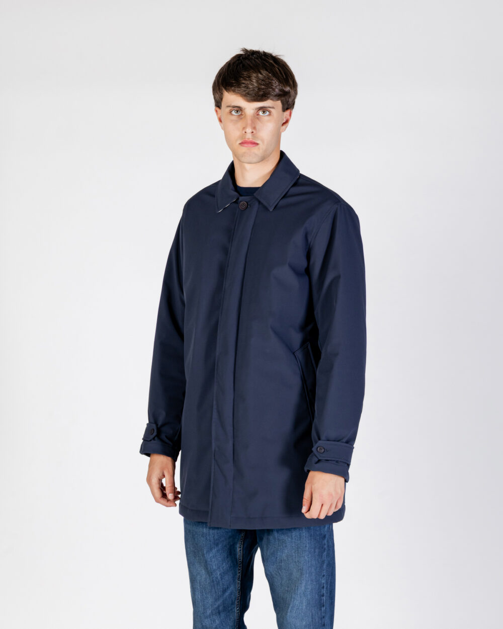 Trench Aquascutum Active SHELL ACTIVE MID TRENCH Blu - Foto 2