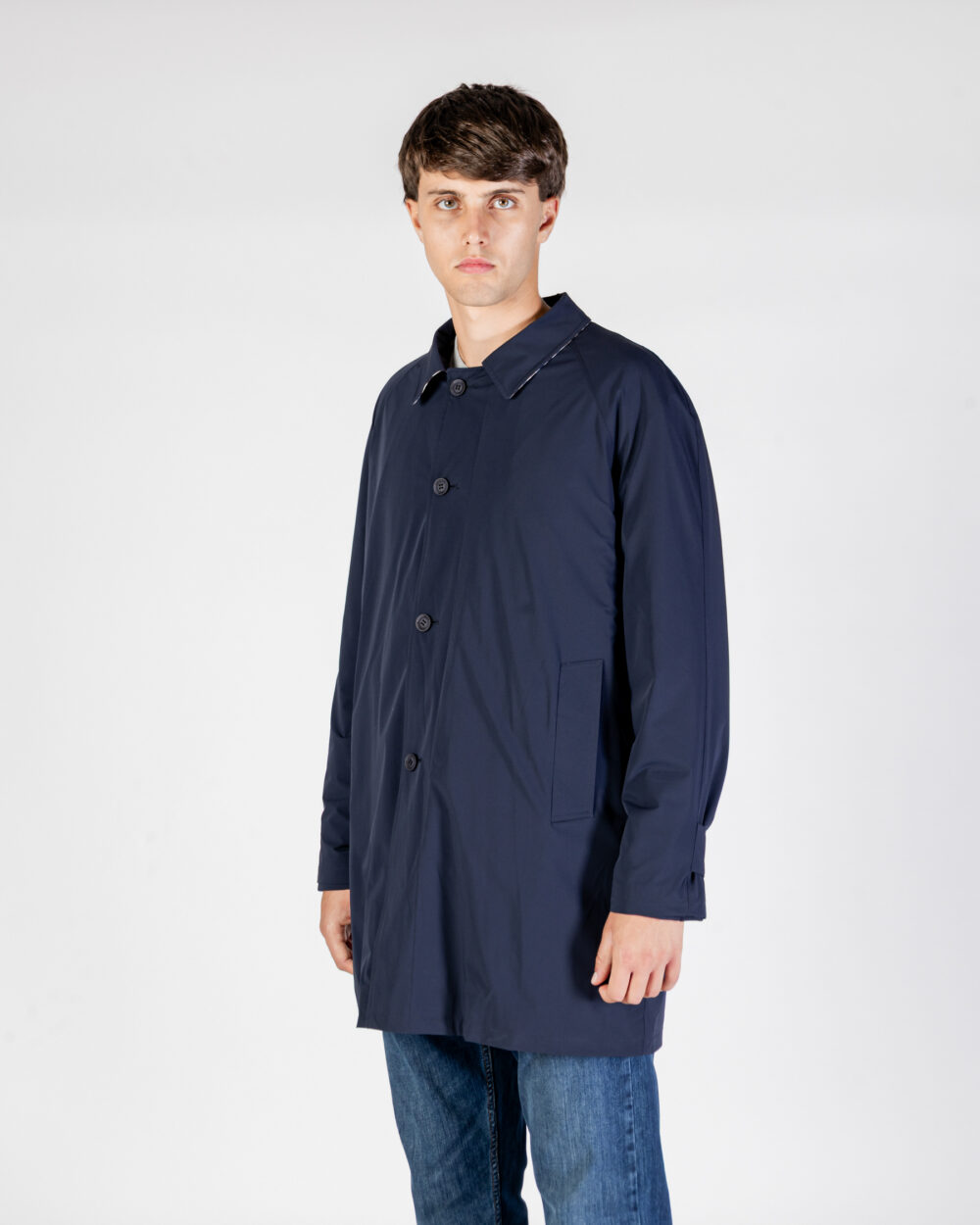 Trench Aquascutum Active SP DETACHABLE TRENCH COAT Blu - Foto 2