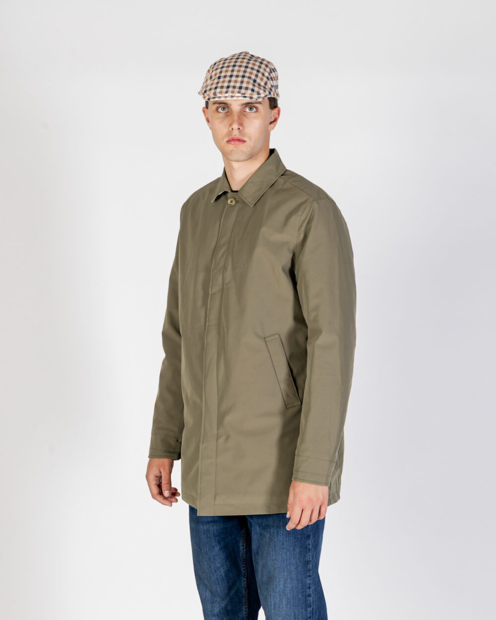 Trench Aquascutum Active SHELL ACTIVE MID TRENCH Verde Oliva - Foto 2
