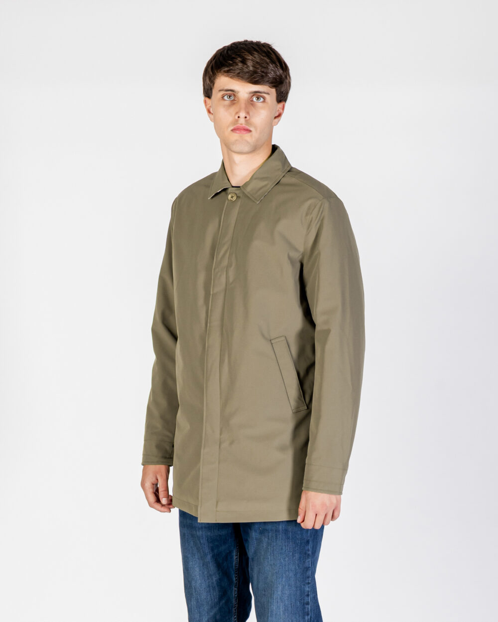 Trench Aquascutum Active SHELL ACTIVE MID TRENCH Verde Oliva - Foto 5