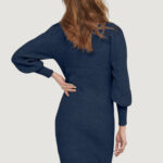 Vestito corto Only ONLKATIA L/S CC KNT Blue Denim - Foto 2