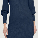 Vestito corto Only ONLKATIA L/S CC KNT Blue Denim - Foto 3