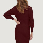 Vestito corto Only ONLKATIA L/S CC KNT Bordeaux - Foto 2