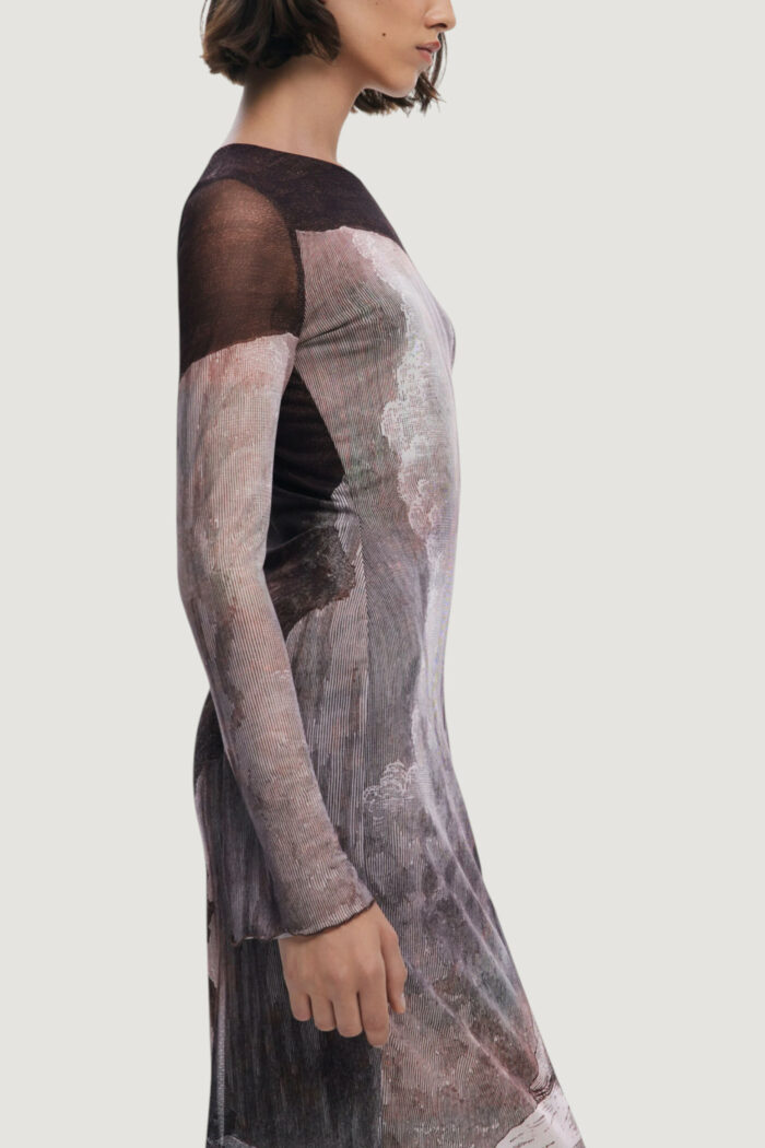 Vestito lungo Desigual VEST_ABYSS_LACROI Marrone – 25WWVK01