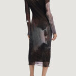 Vestito lungo Desigual VEST_ABYSS_LACROI Marrone - Foto 3