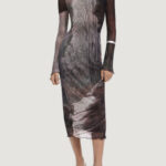 Vestito lungo Desigual VEST_ABYSS_LACROI Marrone - Foto 1